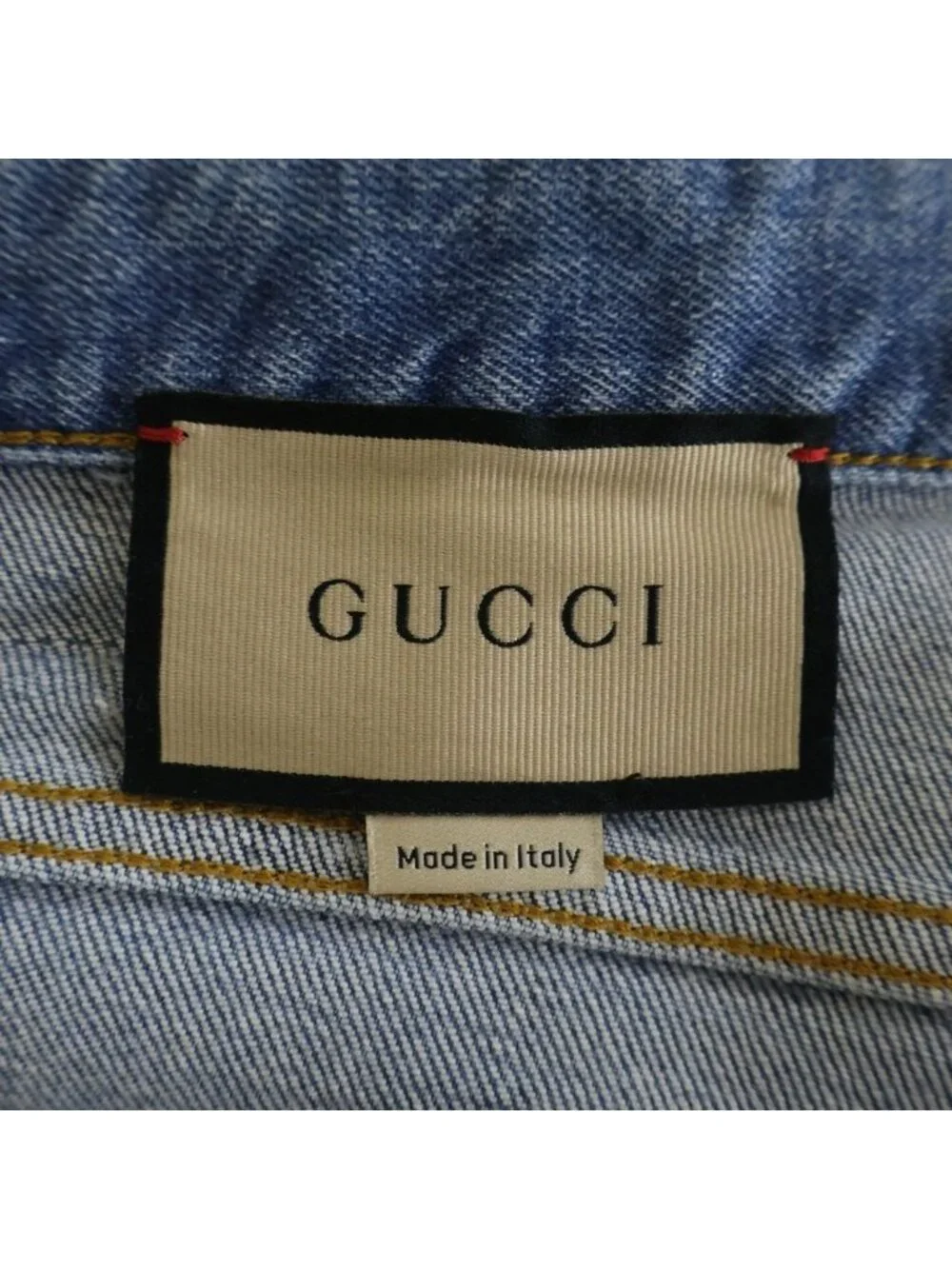 Gucci Stretch Denim Pants Button Fly Jeans Indigo